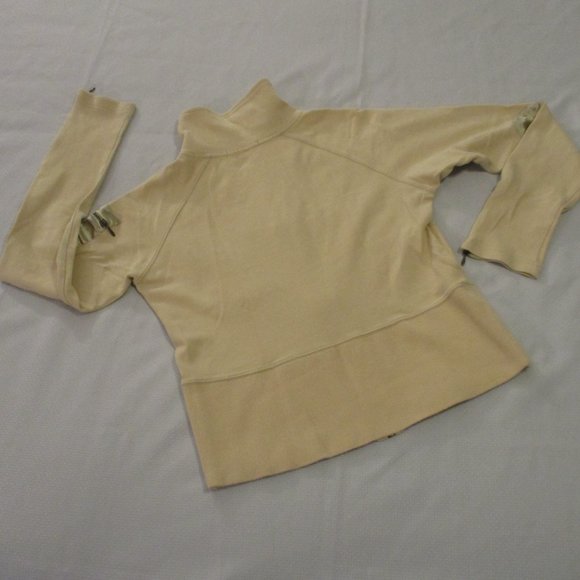 π J.J BASICS VINTAGE GREEN AND BEIGE (2) FULL-ZIP CROP TOPS β SIZE L π - Picture 10 of 15